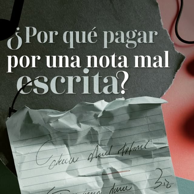 ¿Por qué pagar por una nota mal hecha?